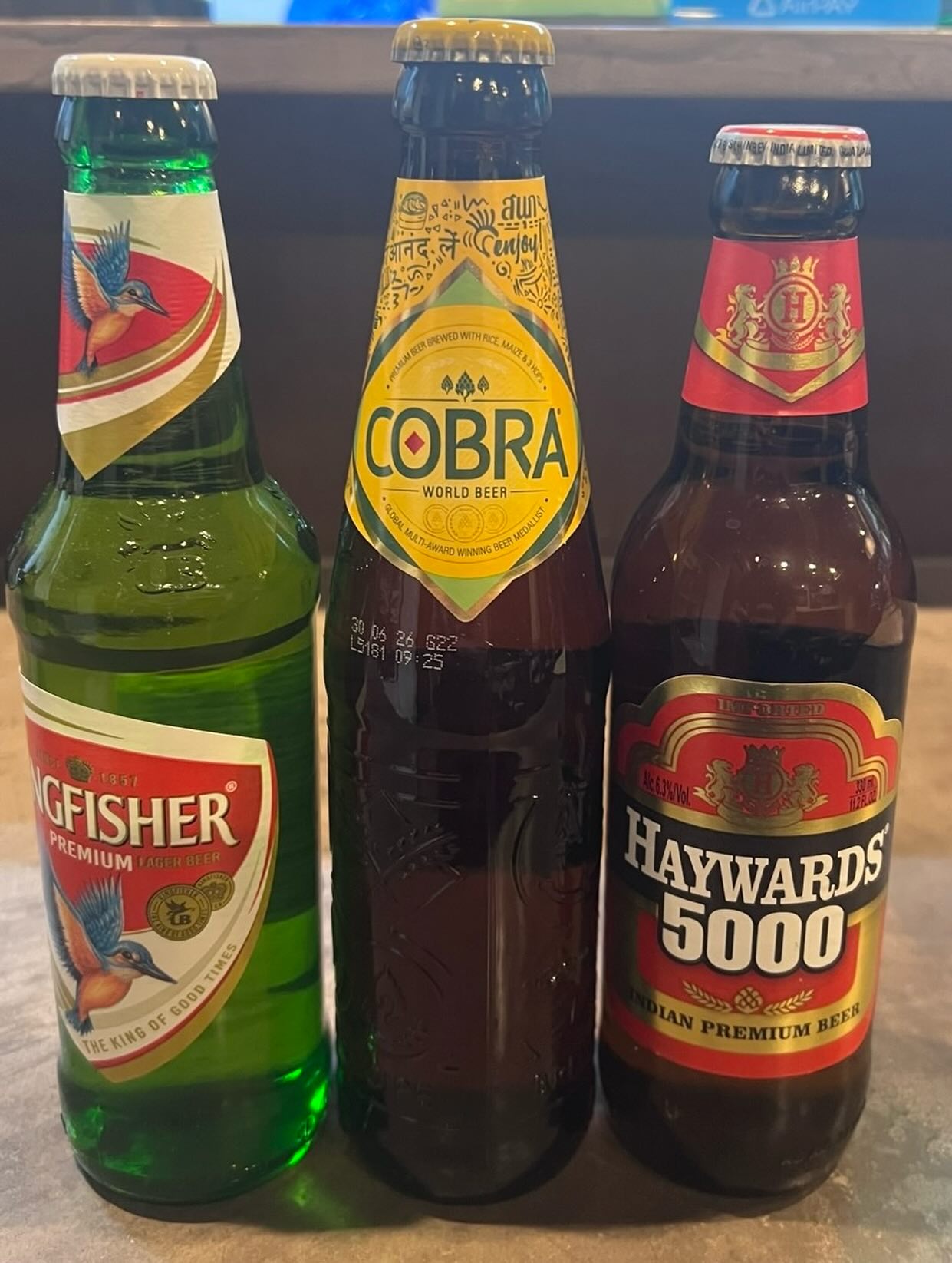 新しいビール入荷しました。
コブラ🐍です。
イギリスのビールで、
カレーに合うビールとして販売され